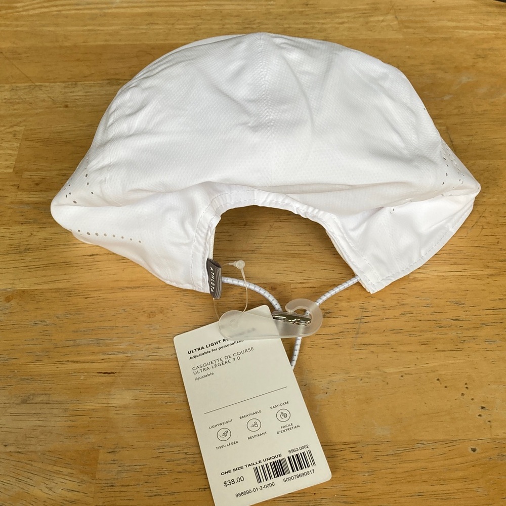 Athleta Ultra Light Run Cap 3.0 White New Clean Gorpcore - Picture 2 of 8